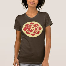 ohm lotus symbol t shirt