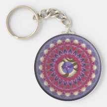 OHM rose keychain