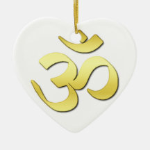 Ohm Symbol Christmas Tree Ornaments