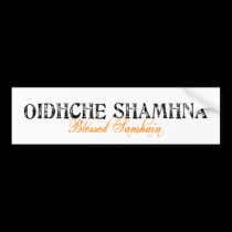 Oidhche Shamhna: Blessed Samhain bumper stickers