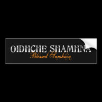 Oidhche Shamhna: Blessed Samhain bumper stickers