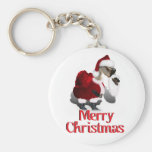 Oie idiote de Père Noël - Noël palmipède Porte-clefs