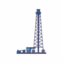 Oil Derrick Embroidered Hoody