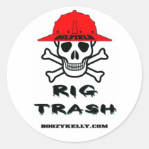Oil Field Rig Trash, Oil Field Sticker