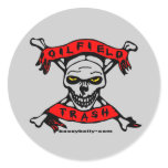 Oil Field Trash,Sticker,Skull,Jolly Roger,Oil Rigs