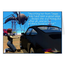 Oil Fields - Mosquito Driller Greeting Cards