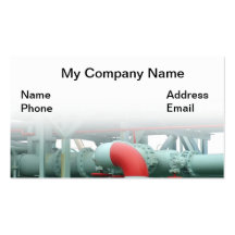 Oil, Gasoline and Heating Oil Pipeline Business Card Templates