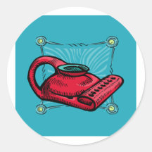 Oil Lamp Menorah Sticker