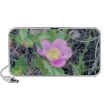 Oil-Look Wild Rose Travel Speakers