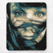 Oil Painting : Eyes of Faith Mousepad