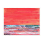 oil painting seascape modern art post card