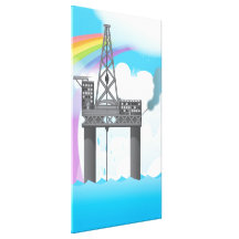 Oil Platform Canvas Prints