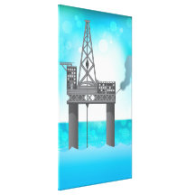 Oil Platform Gallery Wrap Canvas