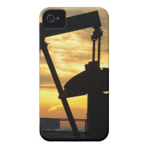 Oil Pump Sunrise iPhone 4 Case-Mate Case