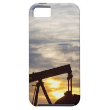 Oil Pumper At Sunrise Vertical Image iPhone 5 Cover