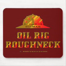Oil Rig Roughneck,Mousepad,Oil Field,Hard Hat