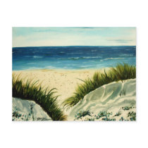 oil sand dunes beach art  painting postcards