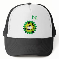 Oil Spattered BP Logo Trucker Hat
