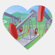 Oil well pumpjacks sticker
