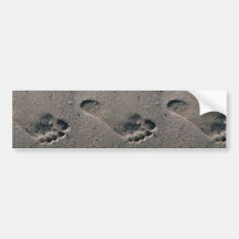 Oiled Foot Print Bumper Stickers
