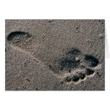 Oiled Foot Print Cards