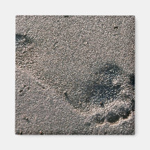 Oiled Foot Print Fridge Magnets
