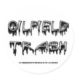 OilField Trash, OilField Sticker, Hard Hat Sticker