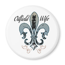 oilfield wife refrigerator magnet