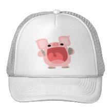 "OINK!!!" Cute Cartoon Pig Hat
