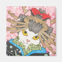 Oiran Kitty Aimants