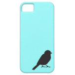 Oiseau bleu tiffany chic d'hirondelle de silhouett coque Case-Mate iPhone 5