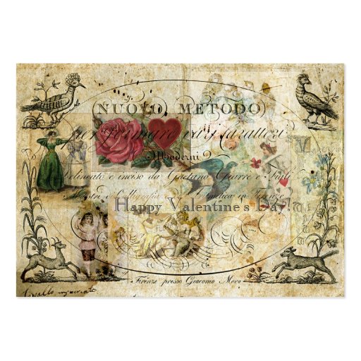 Oiseau dans l'étiquette de cadeau de main modèle de carte de visite
