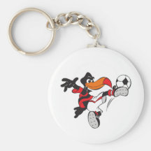 Oiseau du football porte-clé