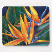 Oiseau du paradis tropical Mousepad Tapis De Souris