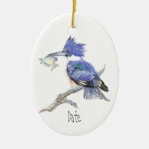 Oiseau fait sur commande de martin-pêcheur de Noël Décoration Pour Sapin De Noël