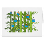 Oiseaux bleus asiatiques carte