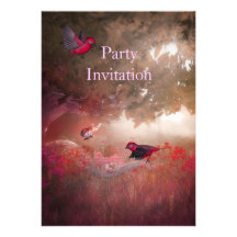 Oiseaux d'invitation dans les bois