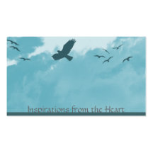 oiseaux et nuages cartes de visite professionnelles