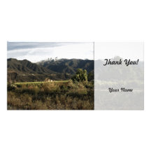 Ojai Valley With Snow Picture Card