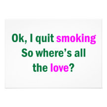 Ok, I quit smoking Invitation