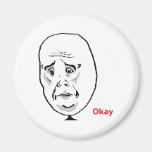 OK Okay face Magnet