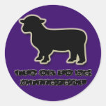Ok to be a Black Sheep Different Round Sticker