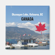 Okanagan Lake, Kelowna, BC Canada Magnet