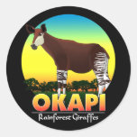 Okapi Round Sticker