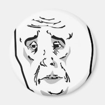 Okay Face Fridge Magnet