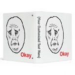 Okay Face Guy binders