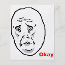 Okay Guy Rage Face Meme Flyer Design