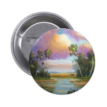 Okeechobee Florida Pinback Button