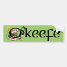 O'Keefe Celtic Dragon Bumper Sticker