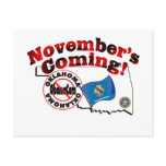 Oklahoma Anti ObamaCare – November’s Coming! Post Card